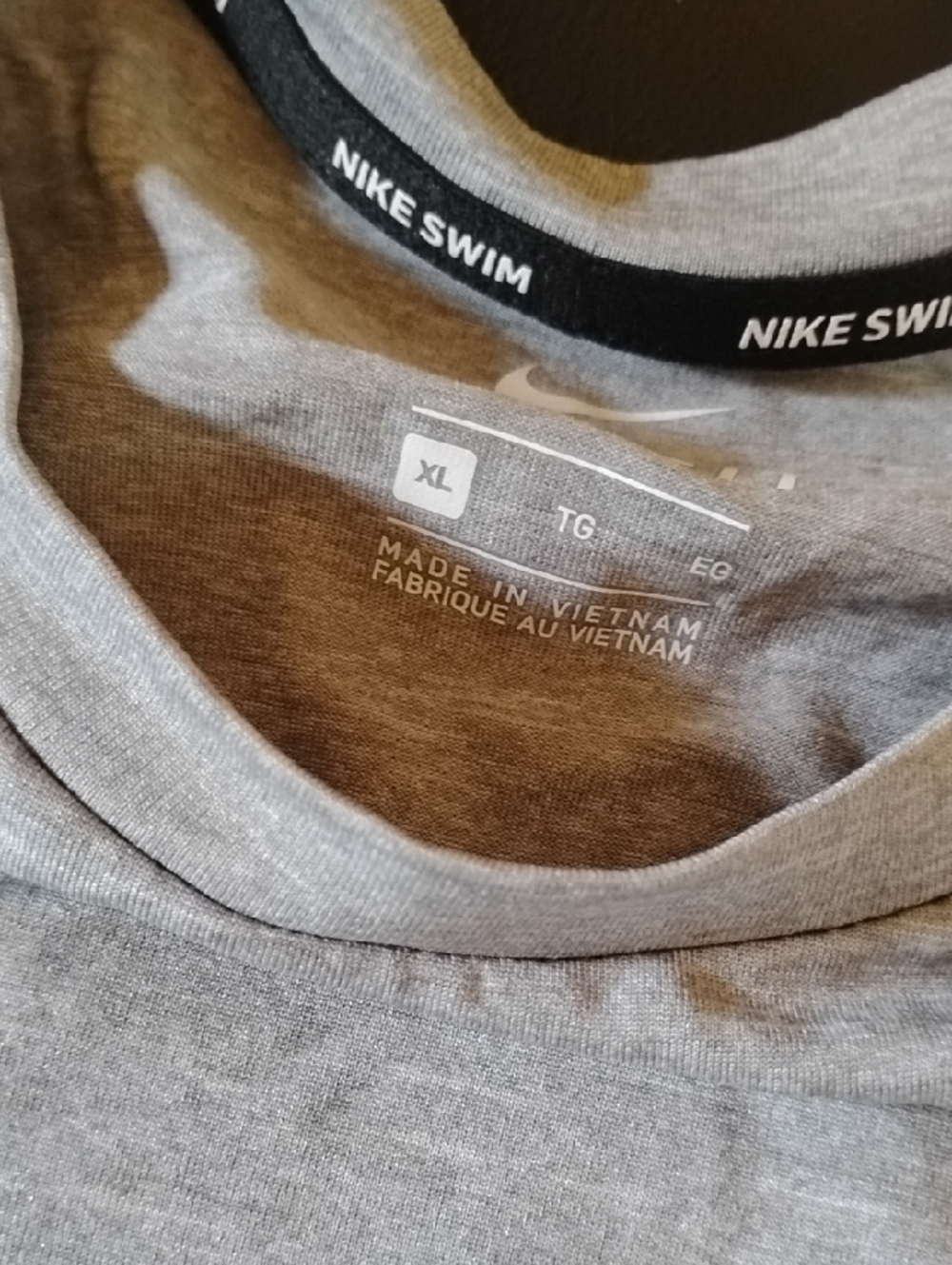 Nike Men’s Dri-FIT Grey Short Sleeve Performance Shirt Xl - Picture 3 of 6